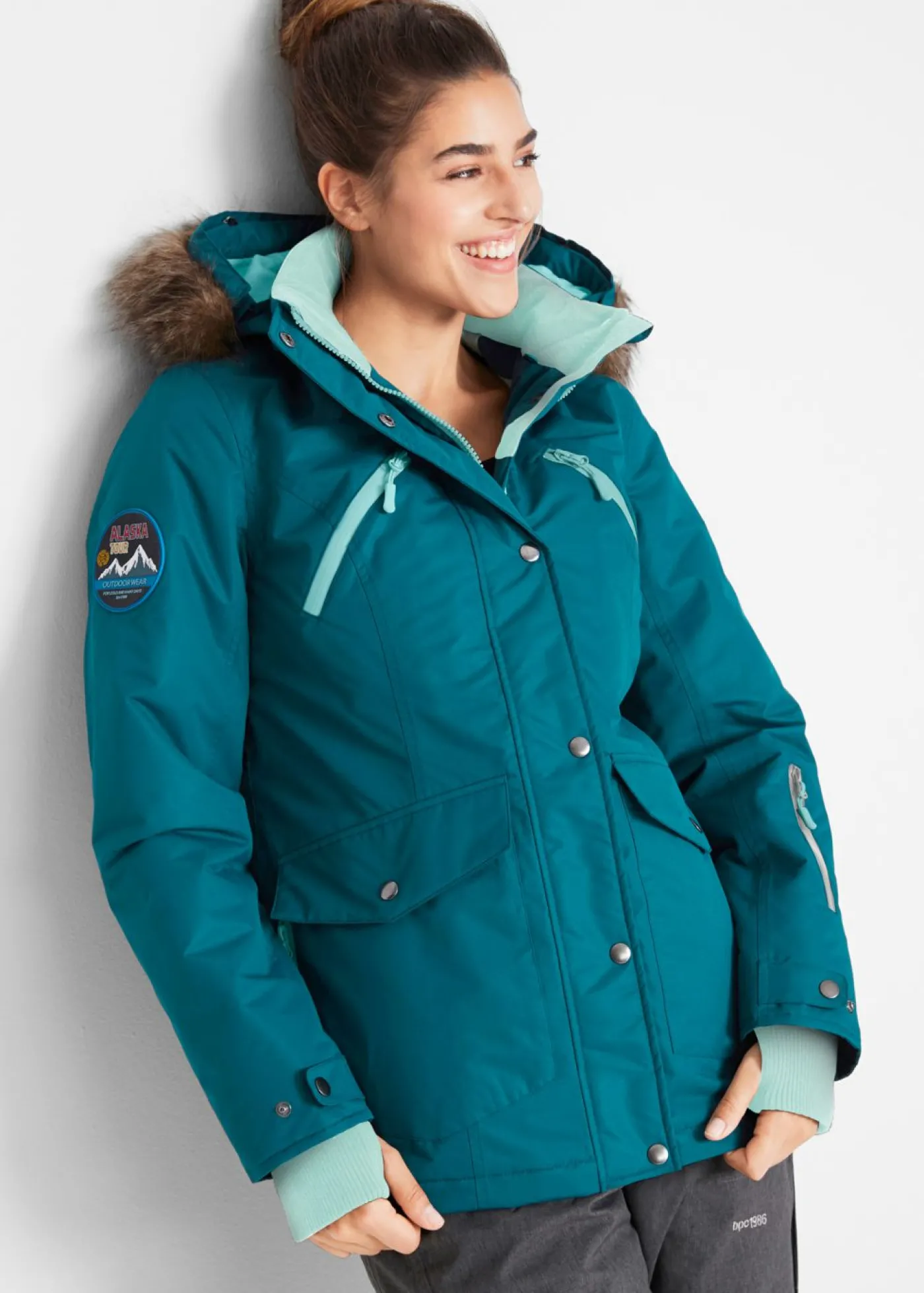 bonprix bonprix Chaqueta funcional impermeable Petróleo azul Online