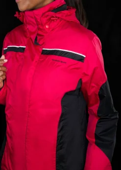 bonprix bonprix Chaqueta funcional impermeable Rojo-negro Hot