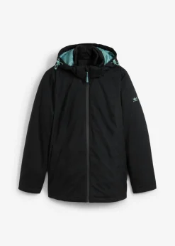 bonprix bonprix Chaqueta funcional, impermeable, efecto 2 en 1 Negro New