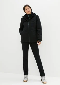 bonprix bonprix Chaqueta funcional, impermeable, efecto 2 en 1 Negro New
