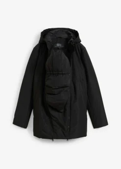 bonprix bonprix Chaqueta funcional premamá, 3 en 1, ligeramente guateada y con función de porteo Negro Discount