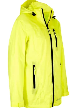bonprix bonprix Chaqueta funcional reflectante e impermeable Amarillo neón Discount