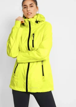 bonprix bonprix Chaqueta funcional reflectante e impermeable Amarillo neón Discount