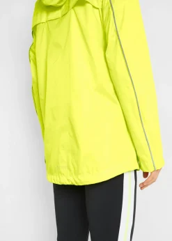 bonprix bonprix Chaqueta funcional reflectante e impermeable Amarillo neón Discount