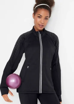 bonprix bonprix Chaqueta funcional térmica con estampado reflectante Negro de lunares Outlet