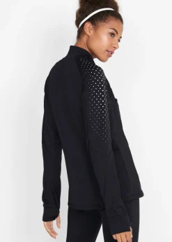 bonprix bonprix Chaqueta funcional térmica con estampado reflectante Negro de lunares Outlet