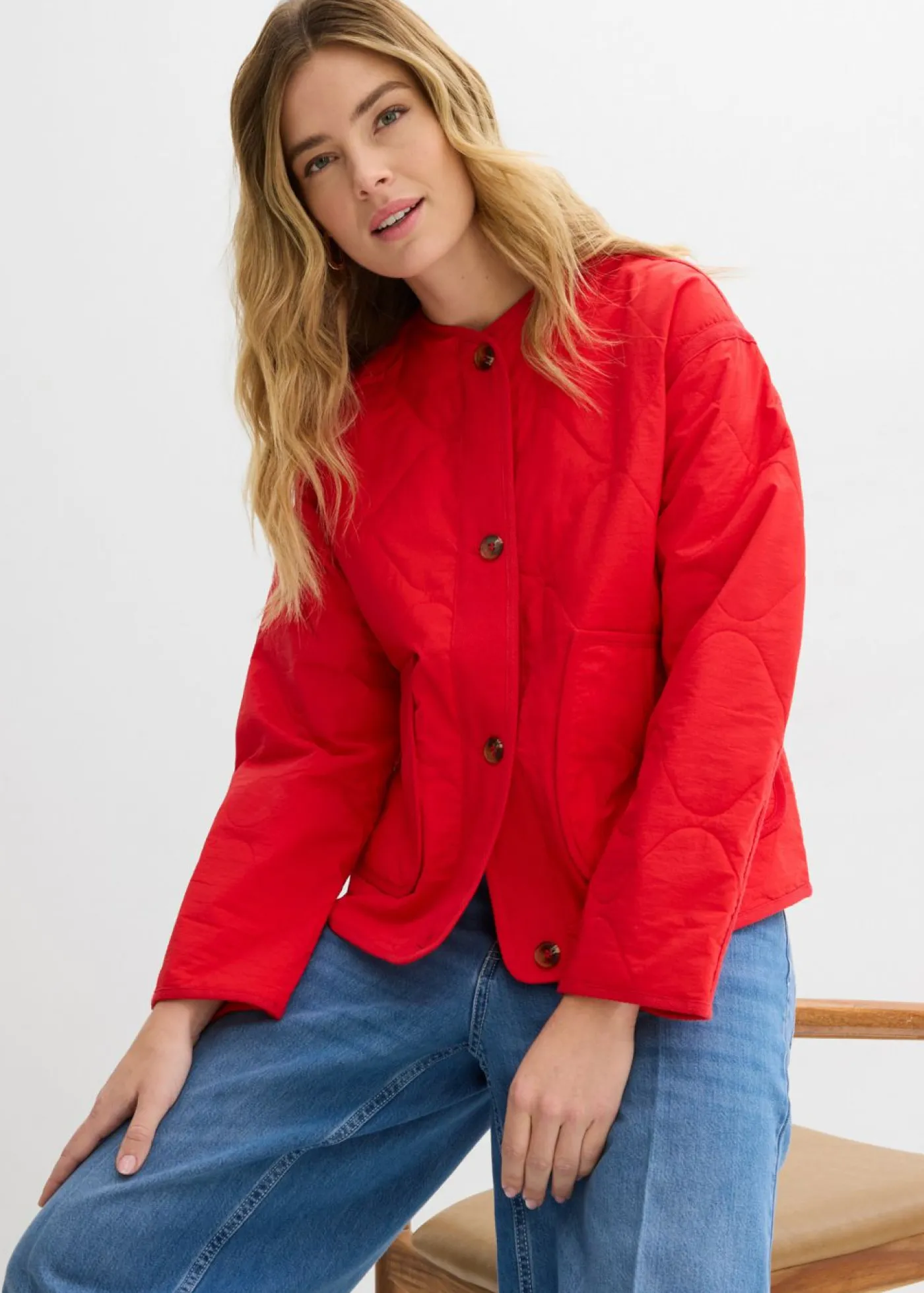 bonprix bonprix Chaqueta guateada fresa Clearance