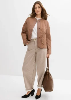 bonprix bonprix Chaqueta guateada Marrón castaño