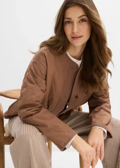 bonprix bonprix Chaqueta guateada Marrón castaño