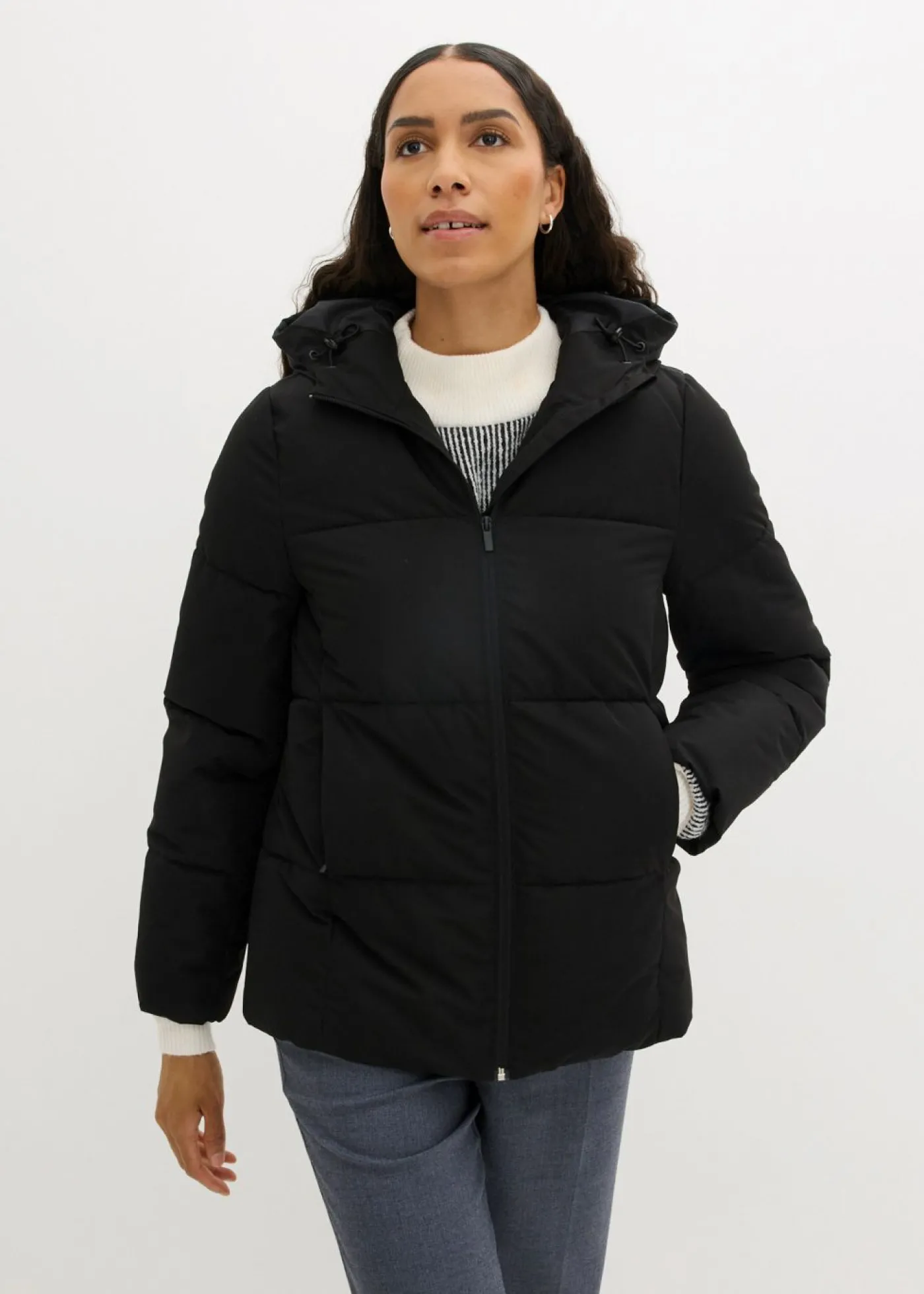 bonprix bonprix Chaqueta guateada Negro Clearance