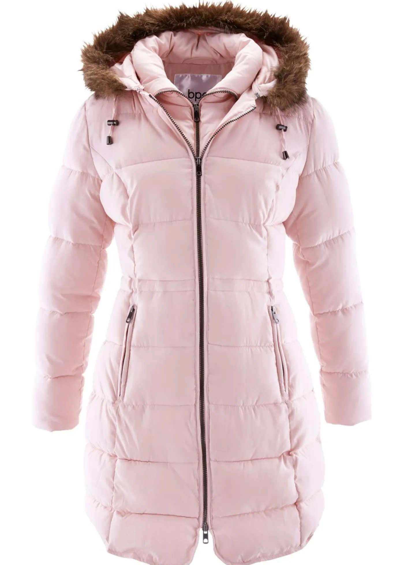 bonprix bonprix Chaqueta guateada con capucha rosa pálido Discount