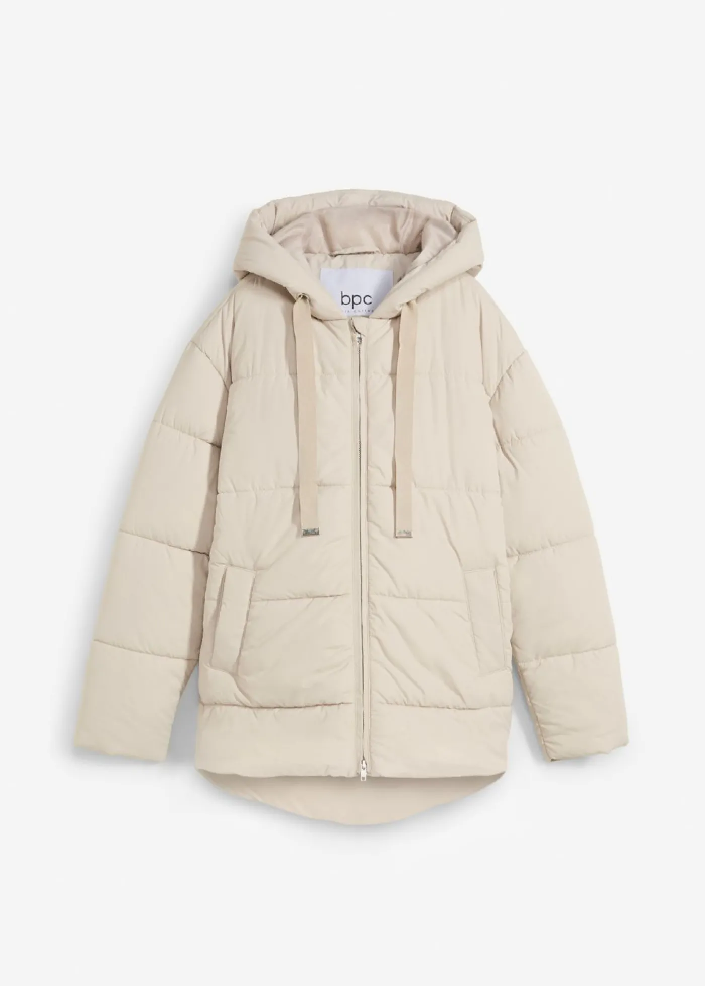 bonprix bonprix Chaqueta guateada con corte holgado masilla