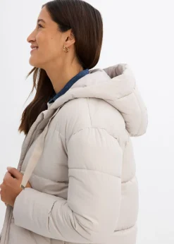 bonprix bonprix Chaqueta guateada con corte holgado masilla