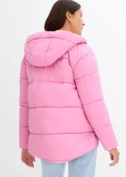 bonprix bonprix Chaqueta guateada con corte holgado Rosa fucsia Hot