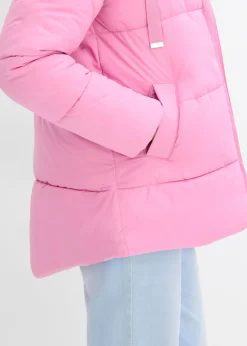 bonprix bonprix Chaqueta guateada con corte holgado Rosa fucsia Hot