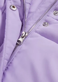 bonprix bonprix Chaqueta guateada con cuello alto Lila suave Discount