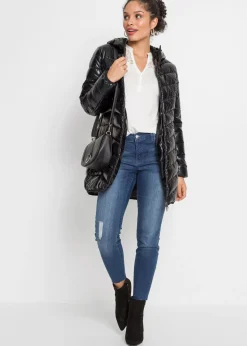 bonprix bonprix Chaqueta guateada efecto metalizado Negro metalizado Discount