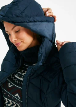 bonprix bonprix Chaqueta guateada ligera con capucha desmontable Azul marino Discount