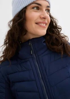 bonprix bonprix Chaqueta híbrida repelente al agua con inserciones acolchadas y de softshell Azul marino Clearance