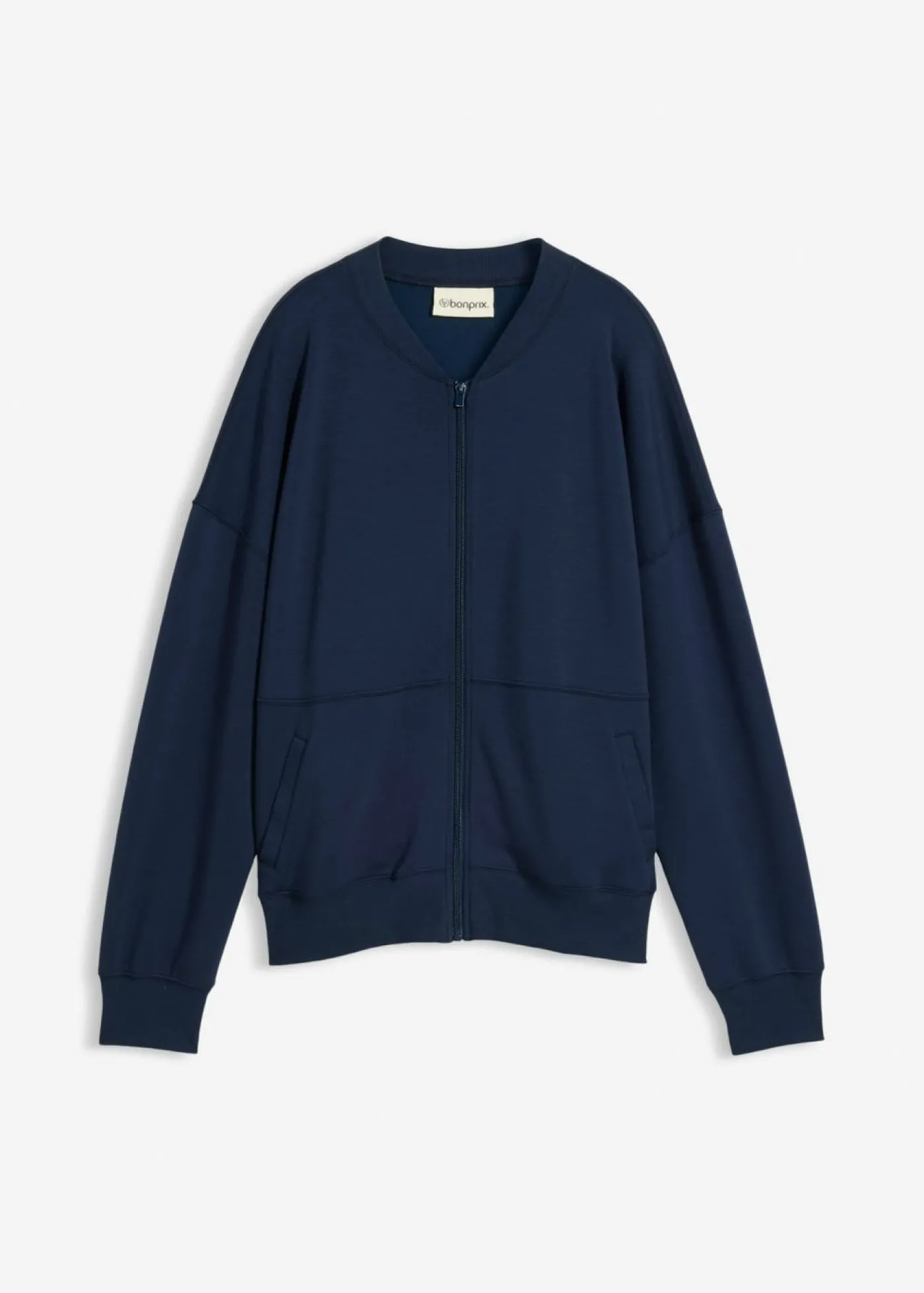 bonprix bonprix Chaqueta holgada de chándal de neopreno Azul marino Clearance