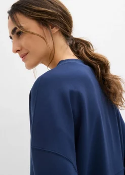 bonprix bonprix Chaqueta holgada de chándal de neopreno Azul marino Clearance