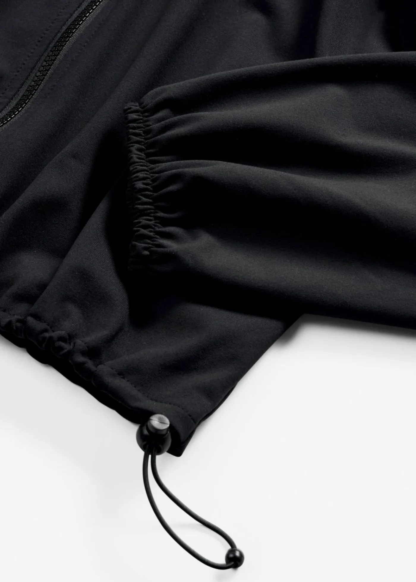 bonprix bonprix Chaqueta holgada de chándal de algodón resistente Gris-negro Best