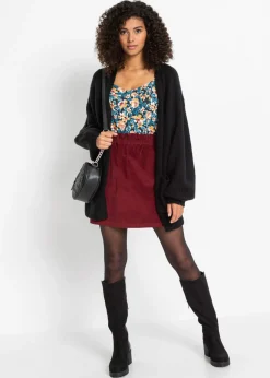 bonprix bonprix Chaqueta holgada de punto Negro New