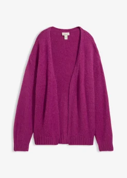 bonprix bonprix Chaqueta holgada de punto grueso Fucsia oscuro Clearance