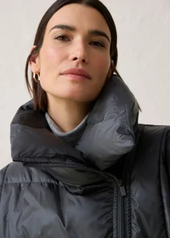 bonprix bonprix Chaqueta impermeable con plumón reciclado antracita Hot