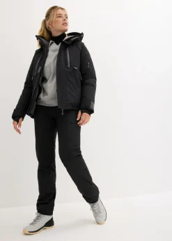 bonprix bonprix Chaqueta impermeable de esquí con protector antinieve Negro Outlet