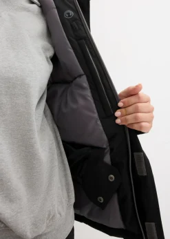 bonprix bonprix Chaqueta impermeable de esquí con protector antinieve Negro Outlet