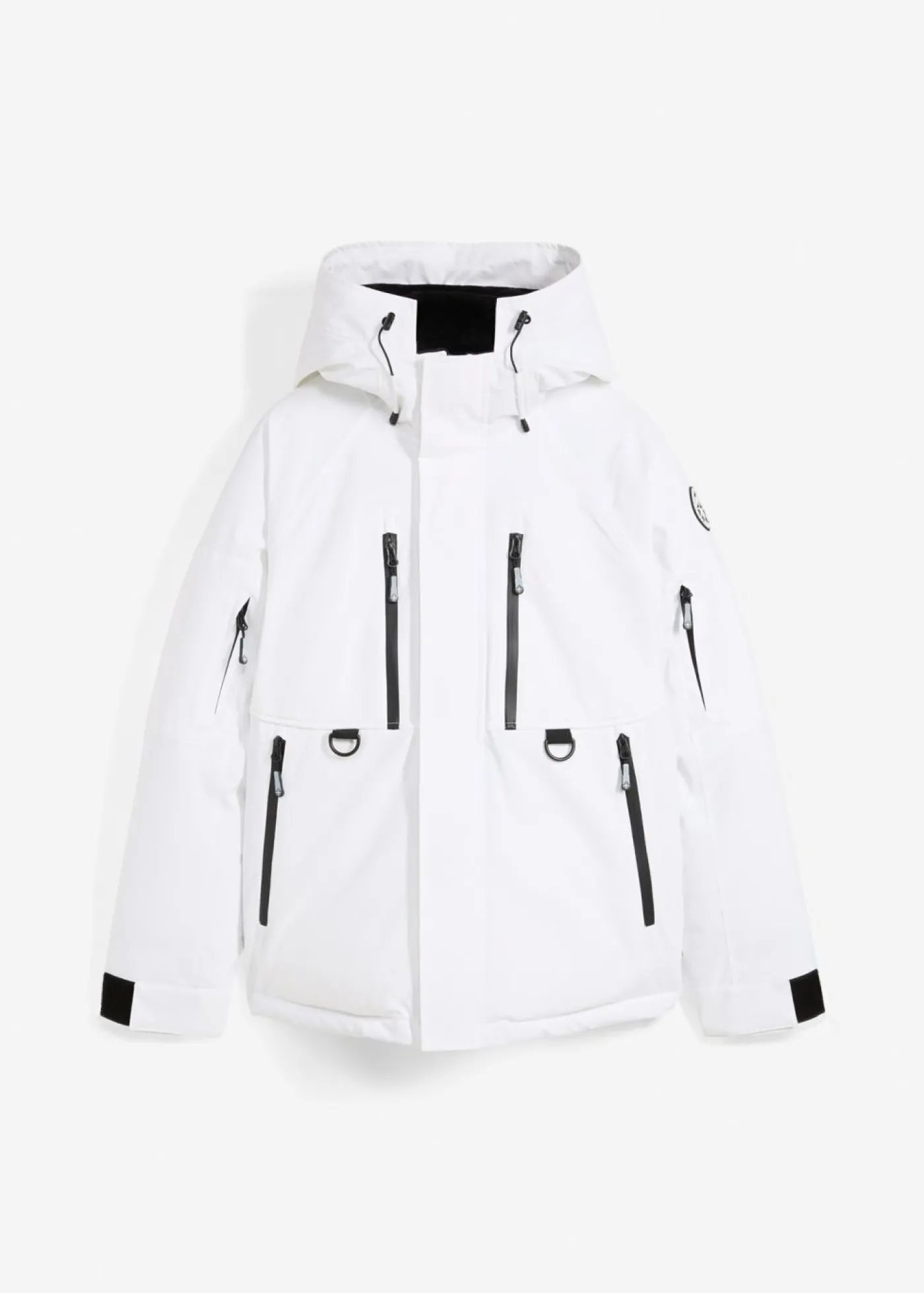 bonprix bonprix Chaqueta impermeable de esquí con protector antinieve Blanco New