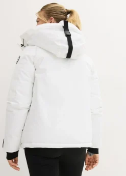 bonprix bonprix Chaqueta impermeable de esquí con protector antinieve Blanco New