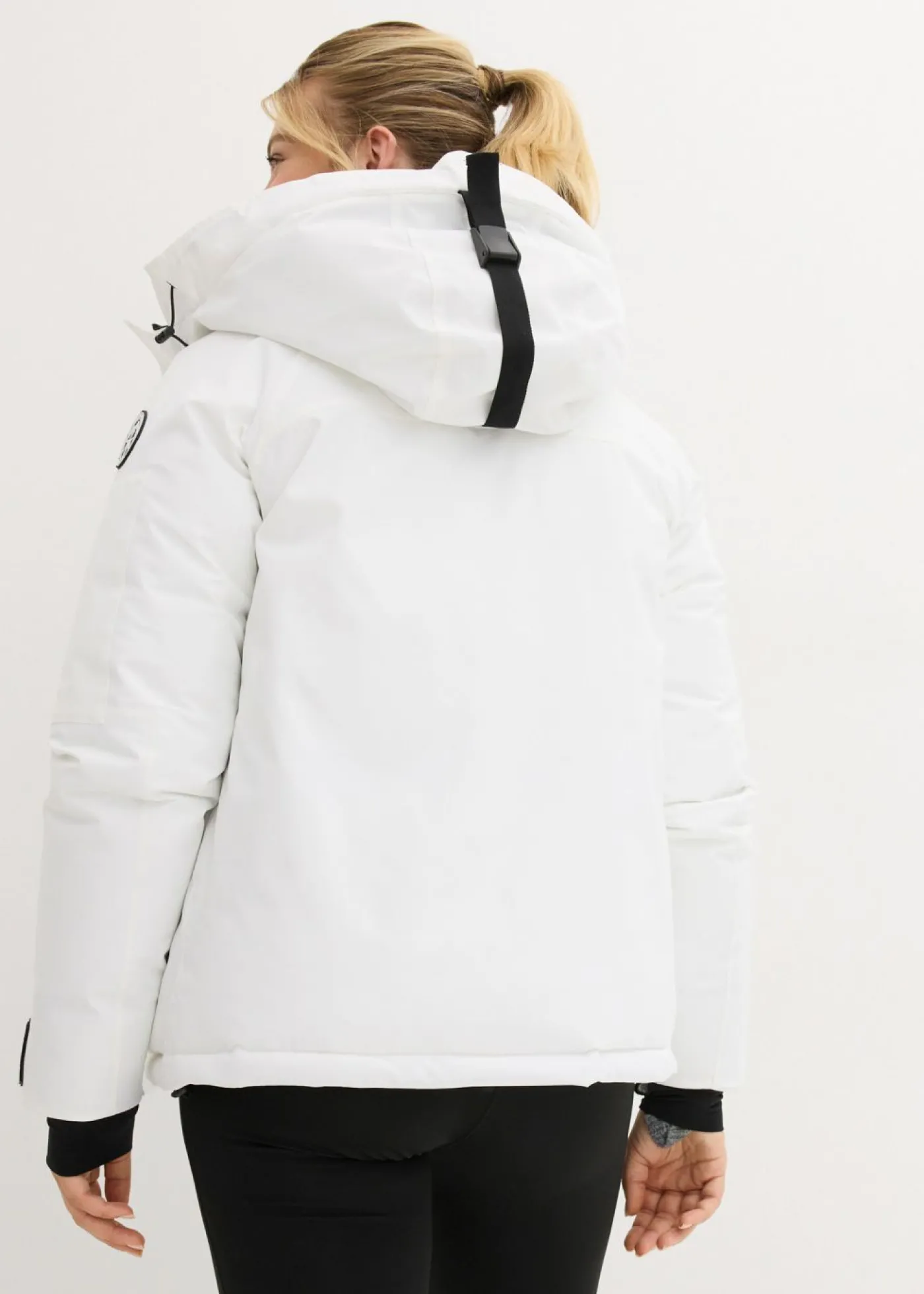 bonprix bonprix Chaqueta impermeable de esquí con protector antinieve Blanco New
