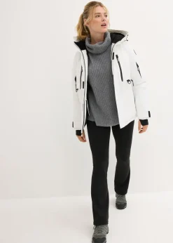 bonprix bonprix Chaqueta impermeable de esquí con protector antinieve Blanco New