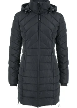 bonprix bonprix Chaqueta larga acolchada con relleno Negro Hot