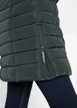 bonprix bonprix Chaqueta larga acolchada con relleno Negro Hot