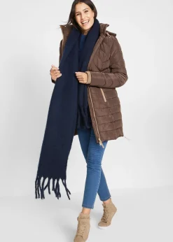 bonprix bonprix Chaqueta larga acolchada con relleno marrón New