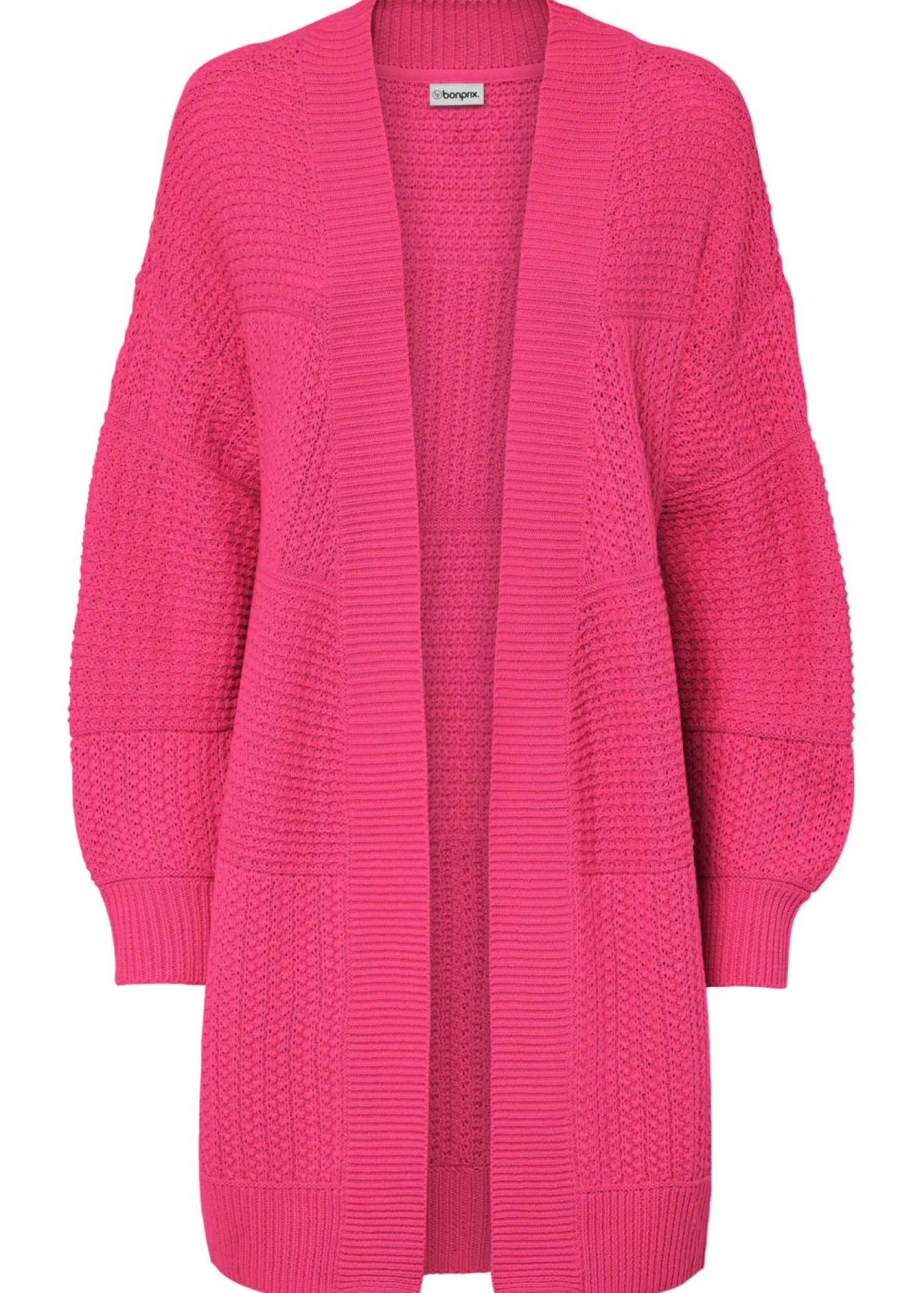 bonprix bonprix Chaqueta larga de punto fucsia Discount