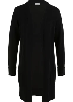 bonprix bonprix Chaqueta larga de punto Negro New