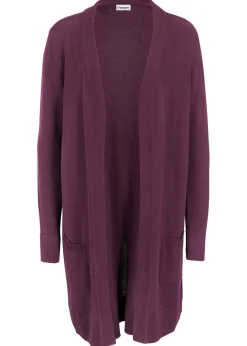 bonprix bonprix Chaqueta larga de punto Burdeos Online