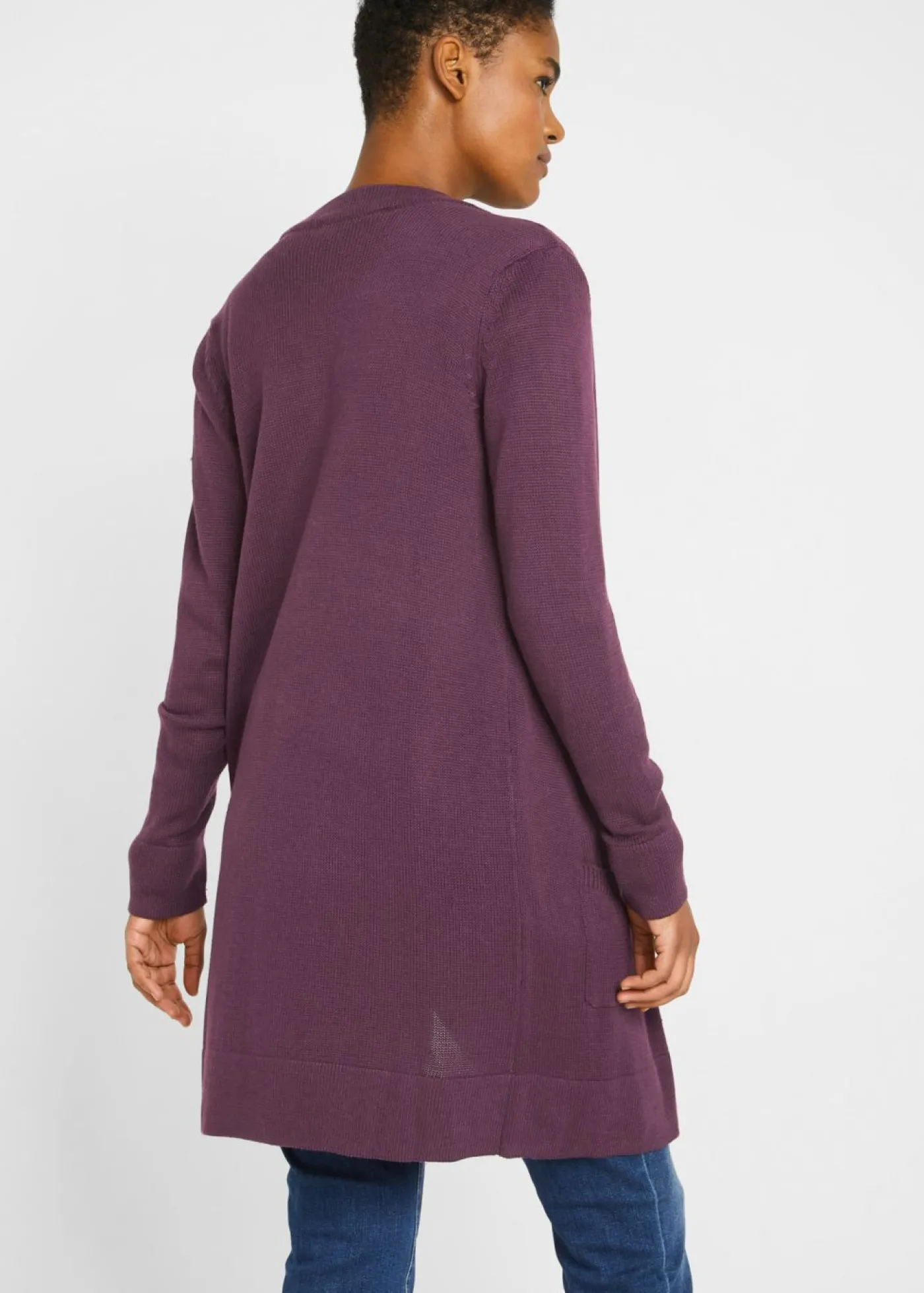 bonprix bonprix Chaqueta larga de punto Burdeos Online