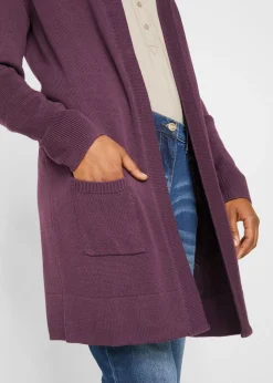 bonprix bonprix Chaqueta larga de punto Burdeos Online