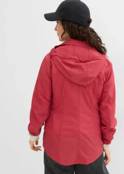 bonprix bonprix Chaqueta ligera de entretiempo con capucha Cereza Sale