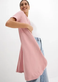 bonprix bonprix Chaqueta ligera de viscosa suave Rosa ceniza Sale