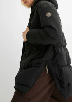 bonprix bonprix Chaqueta oversize de invierno con capucha Negro Outlet