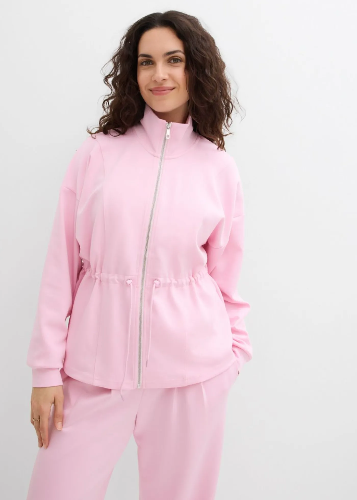 bonprix bonprix Chaqueta oversize de neopreno suave rosa cristal New