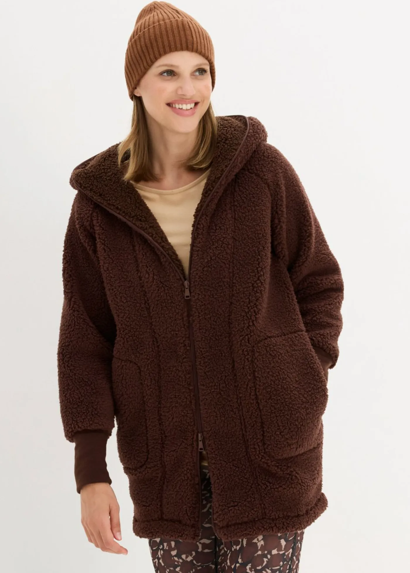 bonprix bonprix Chaqueta polar Marrón tierra New
