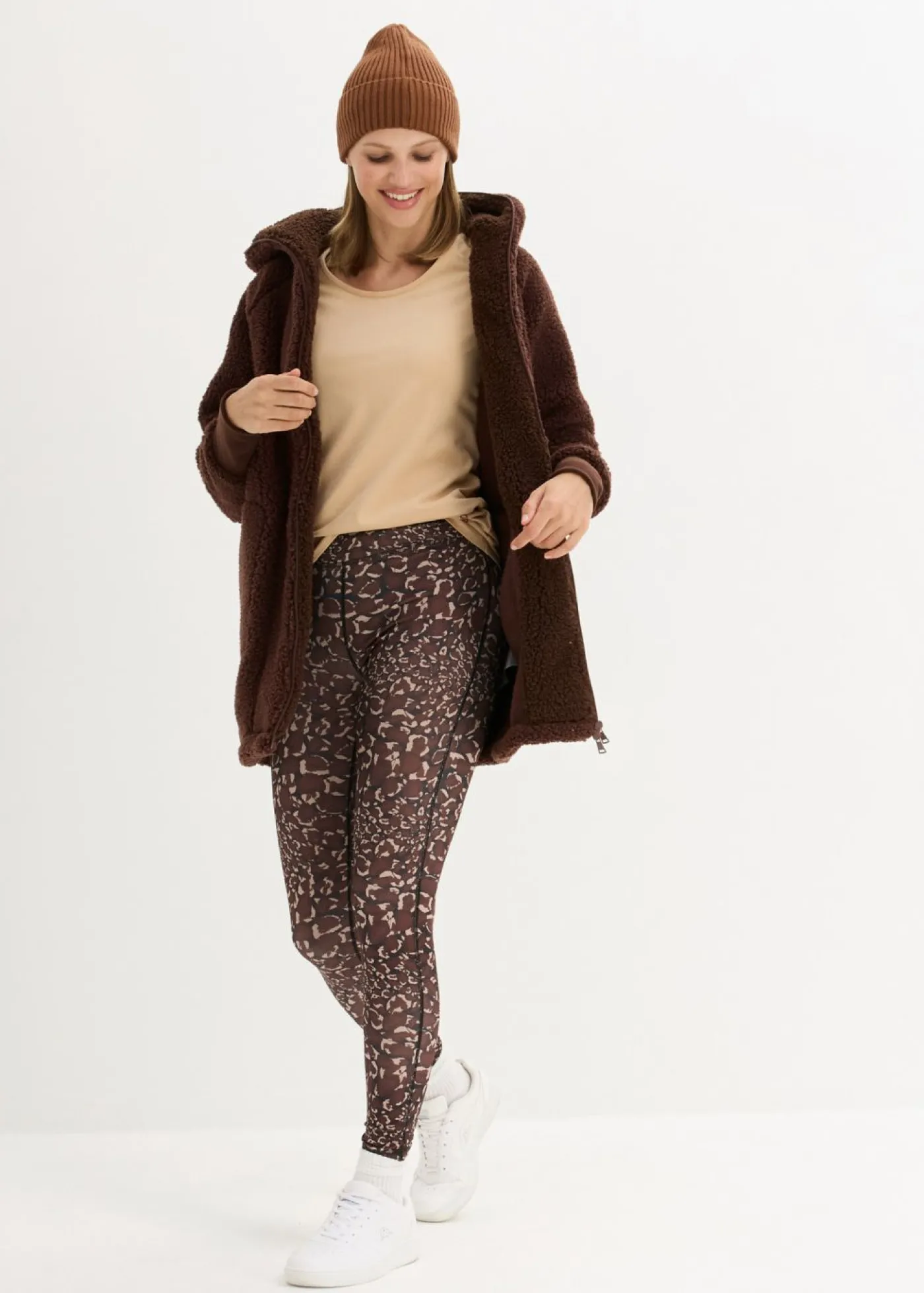 bonprix bonprix Chaqueta polar Marrón tierra New
