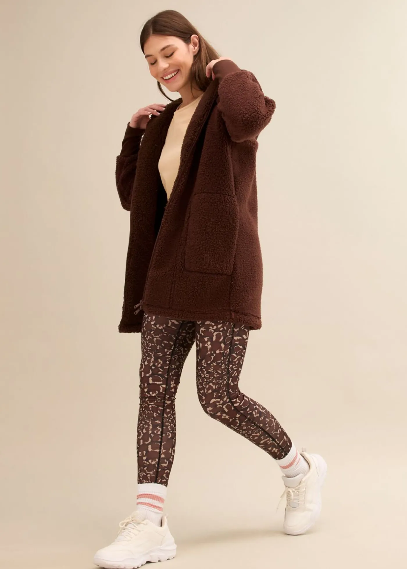 bonprix bonprix Chaqueta polar Marrón tierra New